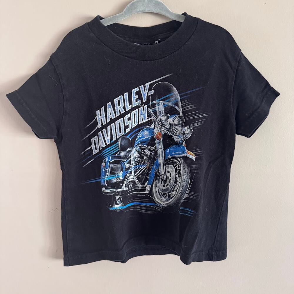 Harley Davidson Motorcycle Maui Haleakala Hawaii Black T Shirt Youth XS 4/5 - Picture 2 of 5